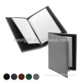 leather padded menu display holder with 8 sheets